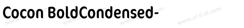 Cocon BoldCondensed字体转换